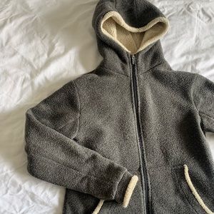 KUHL Alpaca Fleece Hooded Zip Up Jacket